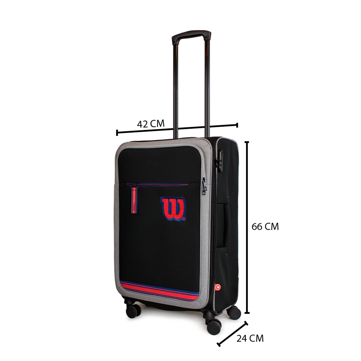 Maleta de tela mediana Wilson Sporting negra