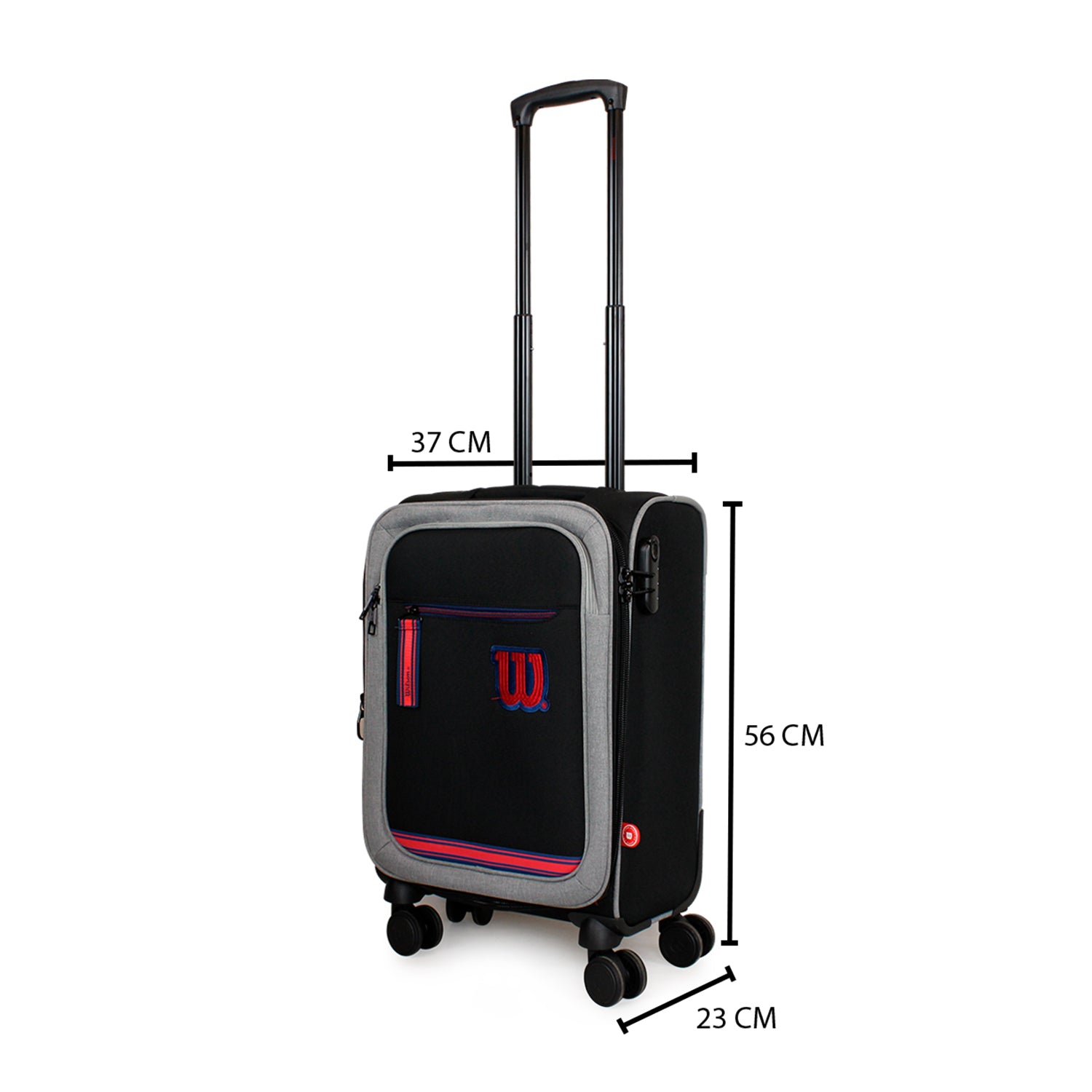 Set 3 maletas de tela S+M+L Wilson Sporting negro