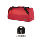 Bolso Eder M 75 lts + Candado F rojo