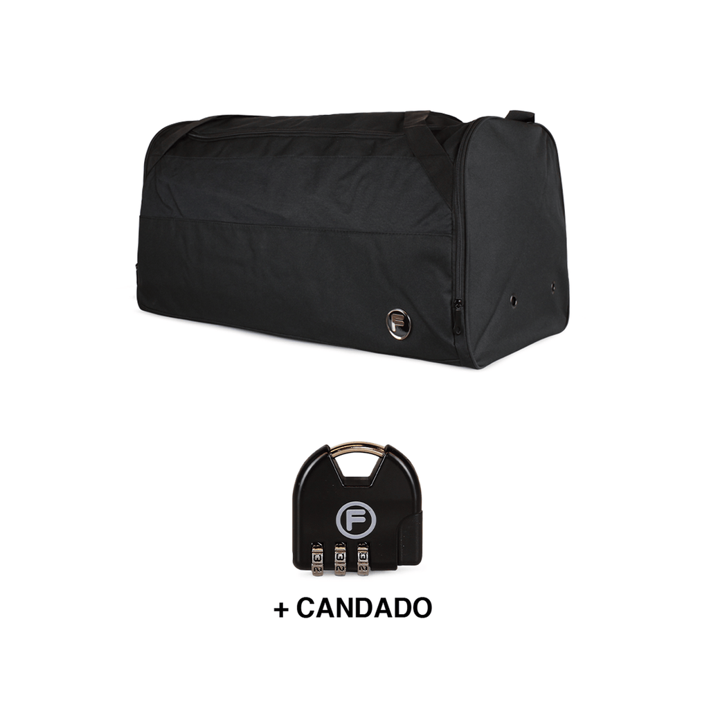 Bolso Eder L 144 lts + Candado F negro