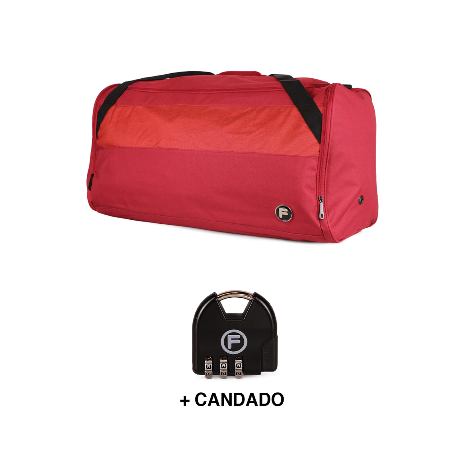Bolso Eder L 144 lts + Candado F rojo