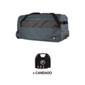 Bolso de viaje con ruedas Kross L 131 lts + Candado F gris