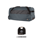 Bolso de viaje con ruedas Kross L 131 lts + Candado F gris
