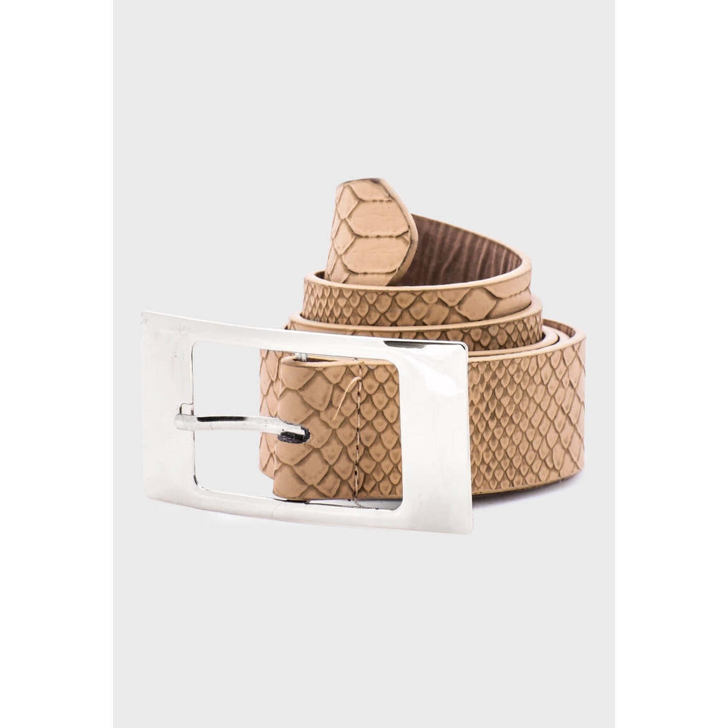 Cinturón Serpent beige