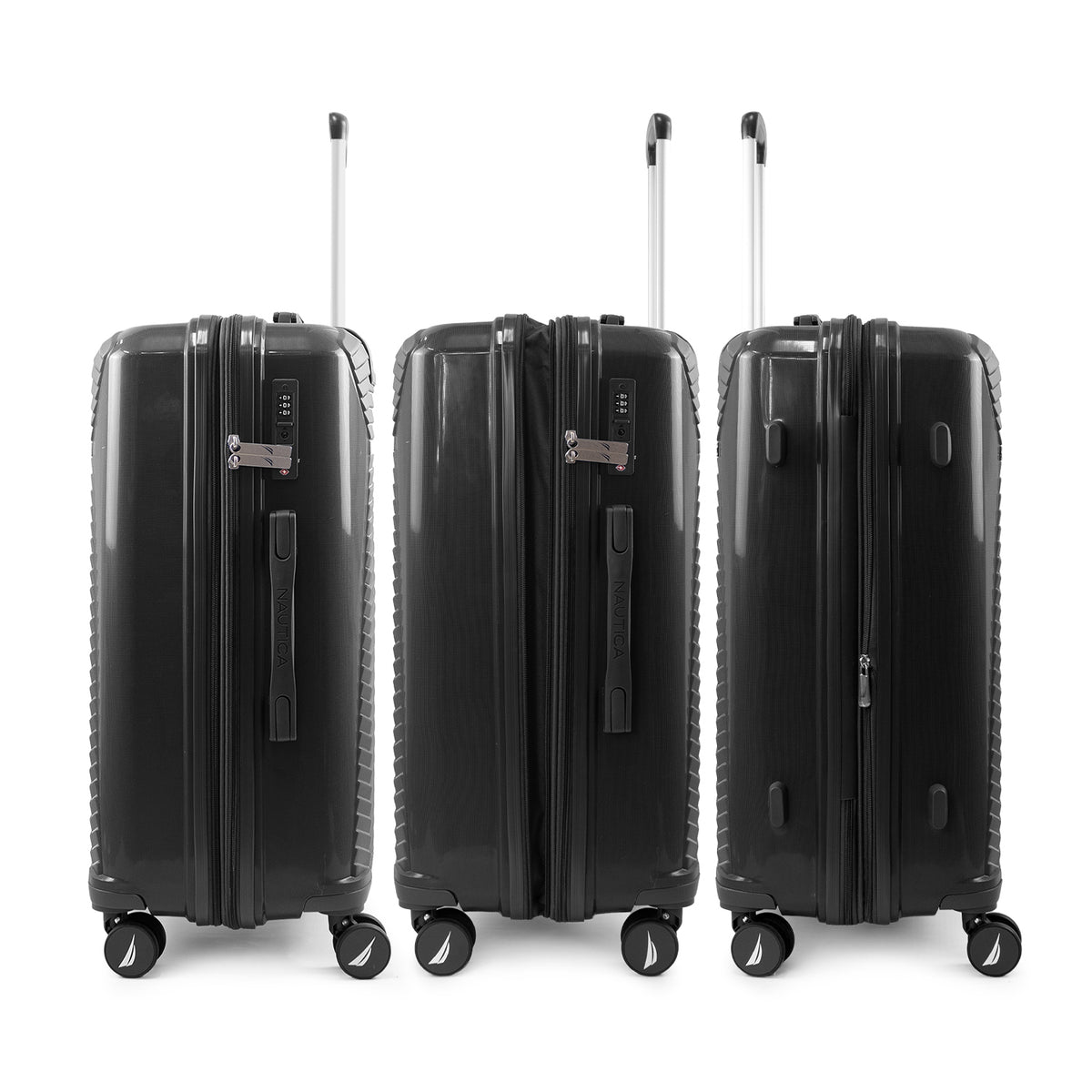 Set 3 maletas S+M+L Niza negro
