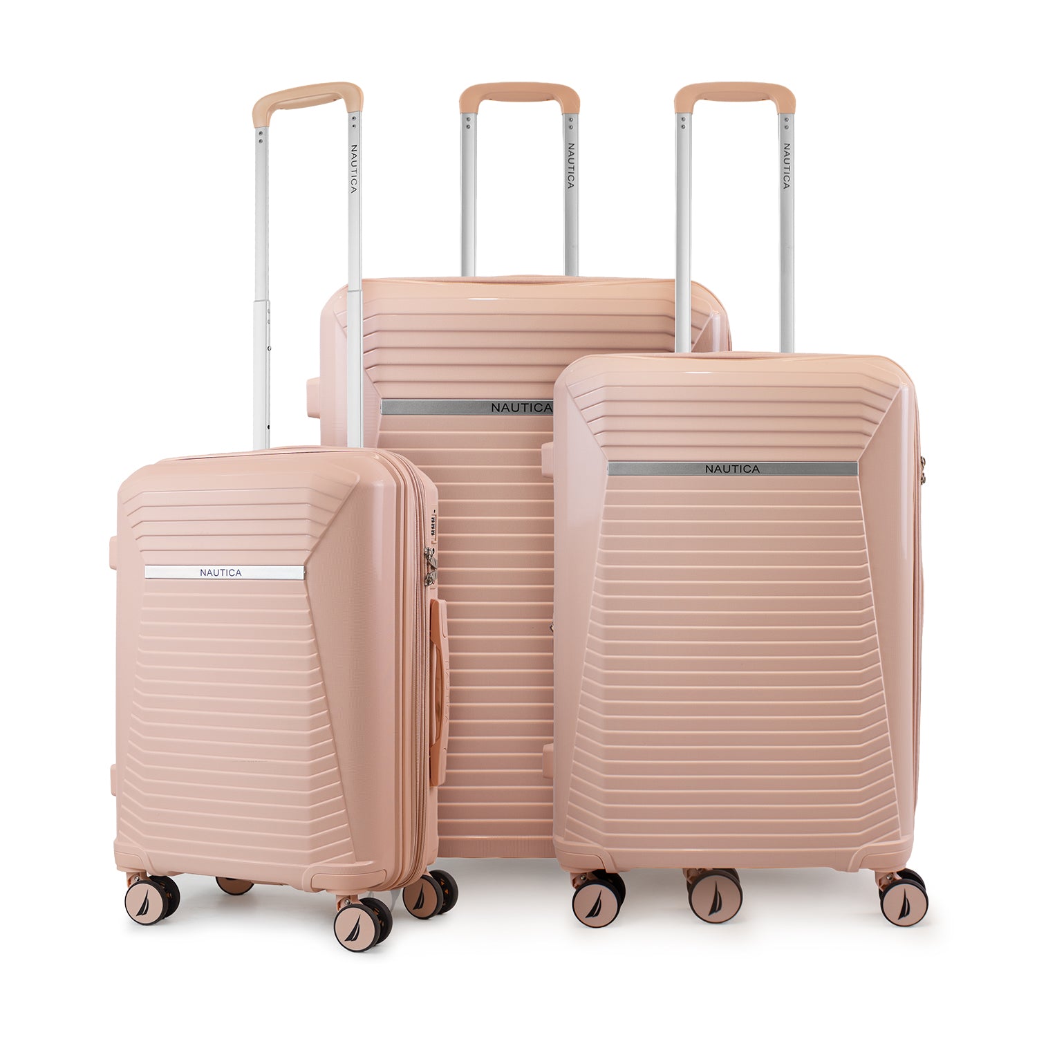 Set 3 maletas S+M+L Niza rosado