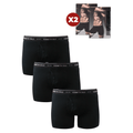 Pack 6 Boxer talla XL negro