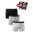 Pack 6 Boxer talla L blanco