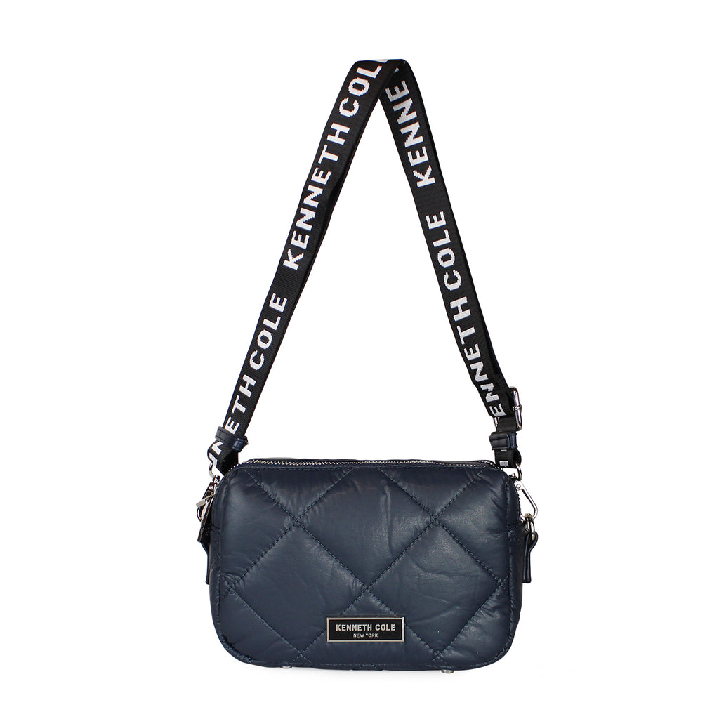 Cartera acolchada Peyton azul