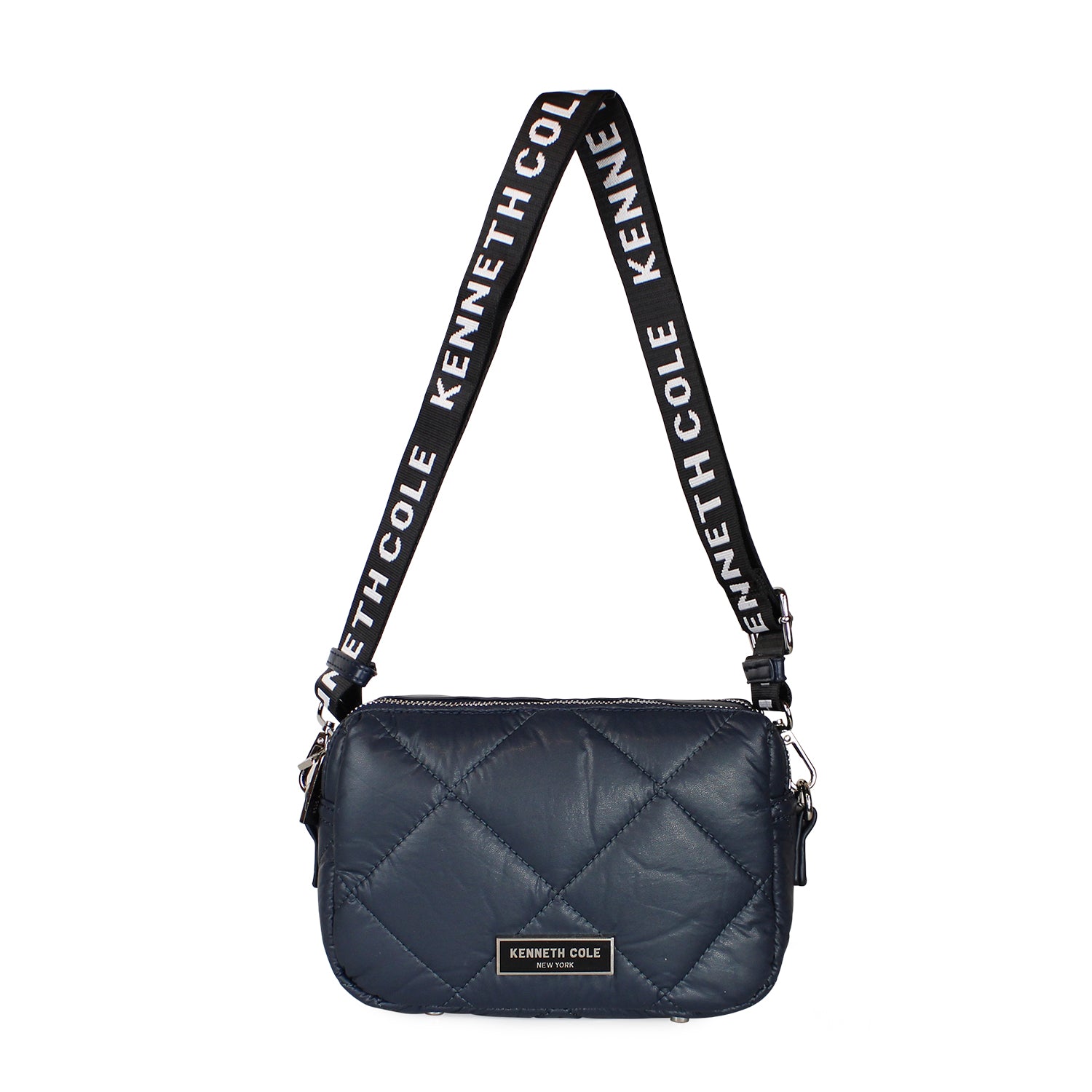 Cartera acolchada Peyton azul