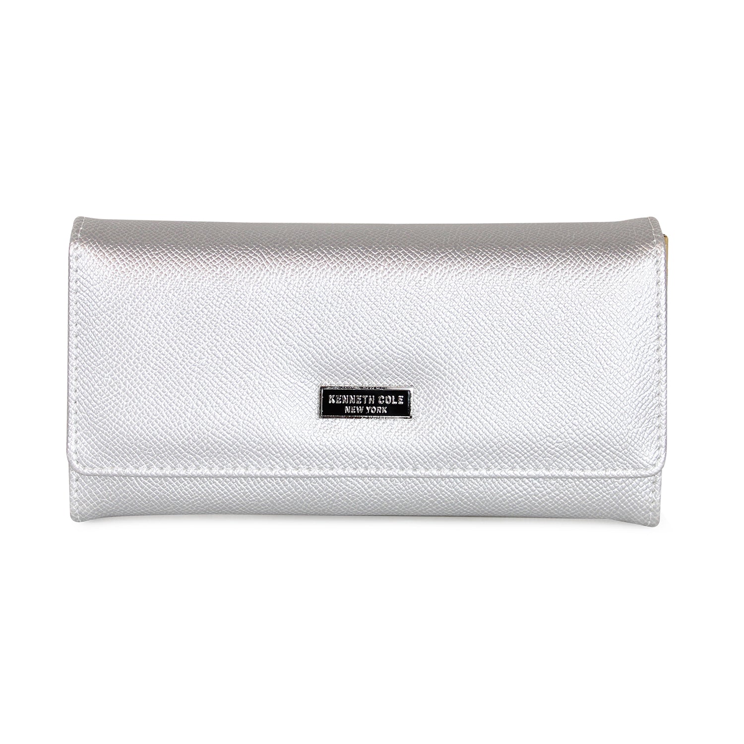 Billetera Flap-Bessie plateada