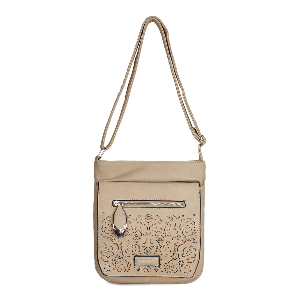 Cartera Flower beige