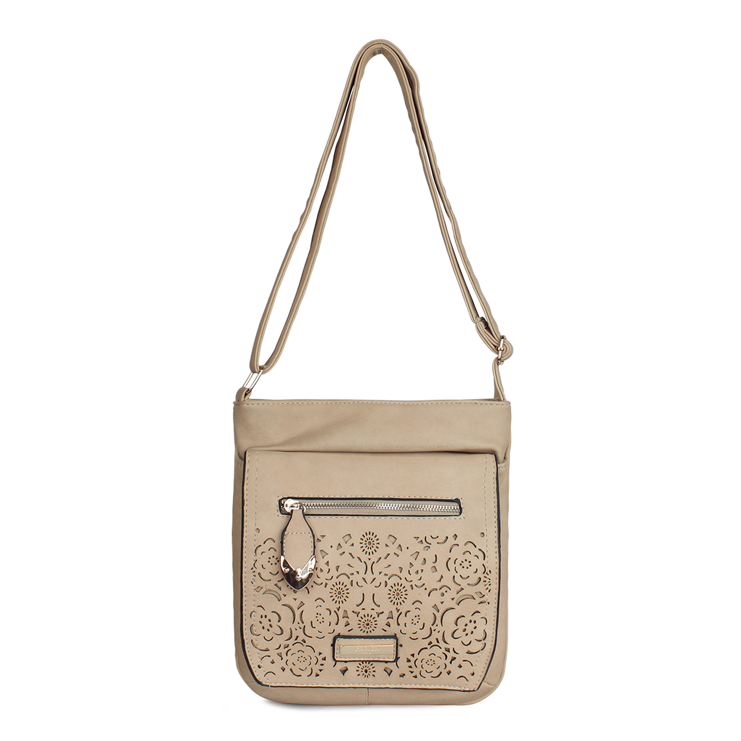 Cartera Flower beige