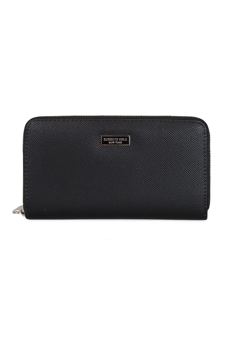 Billetera mujer Bessie negra Kenneth Cole