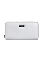 Billetera mujer Bessie plateada Kenneth Cole