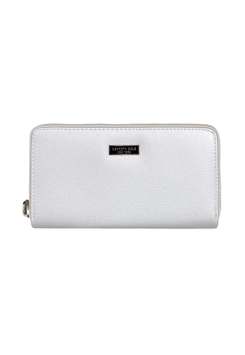Billetera mujer Bessie plateada Kenneth Cole