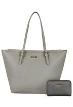 Billetera Trifold gris