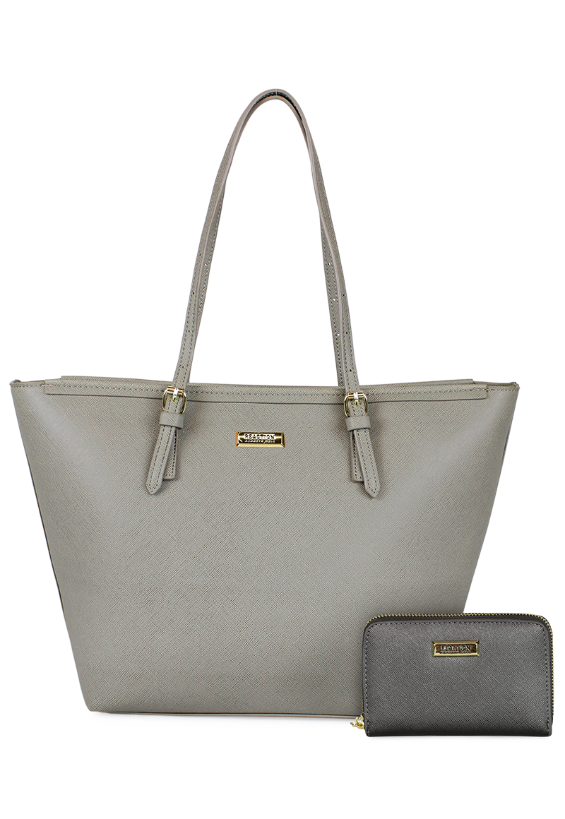 Billetera Trifold gris