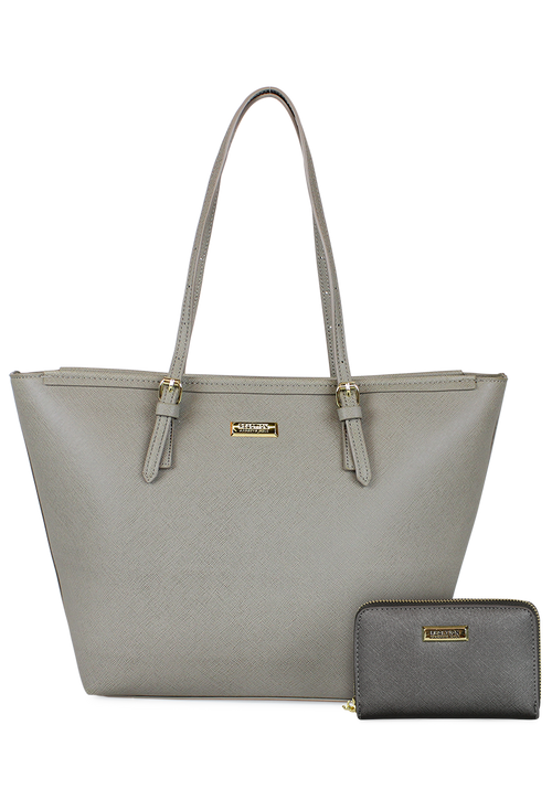 Billetera Trifold gris