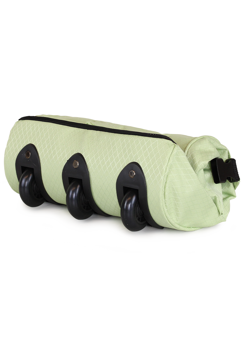 Bolso tipo Mochila con ruedas + Candado Challenger verde