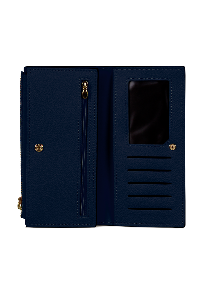 Billetera mujer Delia azul Carven