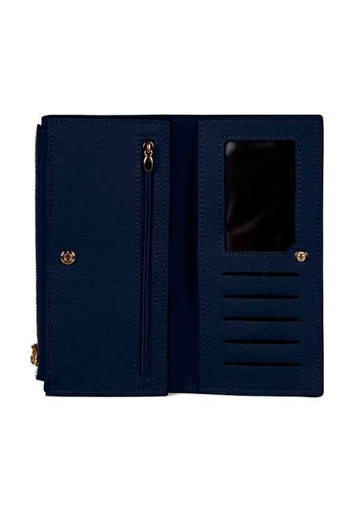 Billetera mujer Delia azul Carven