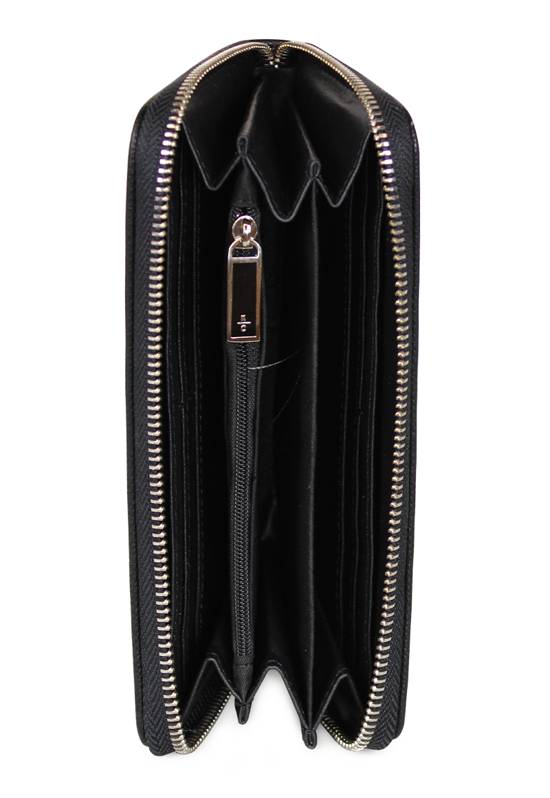 Billetera mujer Bessie negra Kenneth Cole