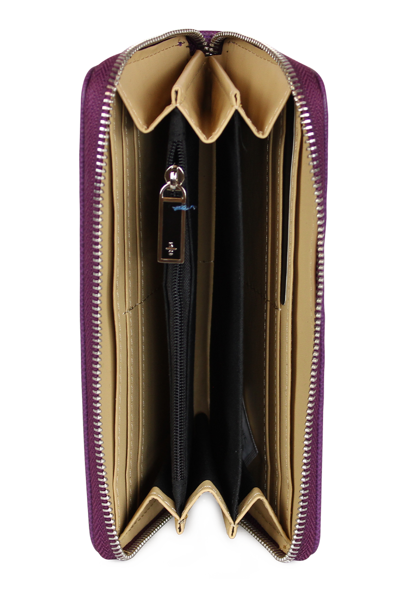 Billetera mujer Bessie morada Kenneth Cole