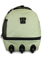 Bolso tipo Mochila con ruedas + Candado Challenger verde