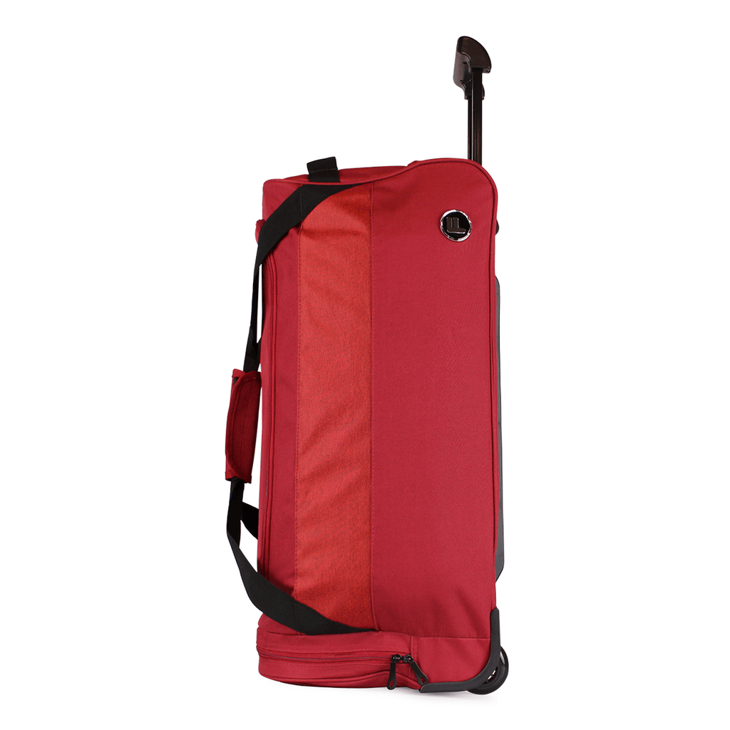 Bolso de viaje con ruedas Kross M 89 lts + Candado F rojo