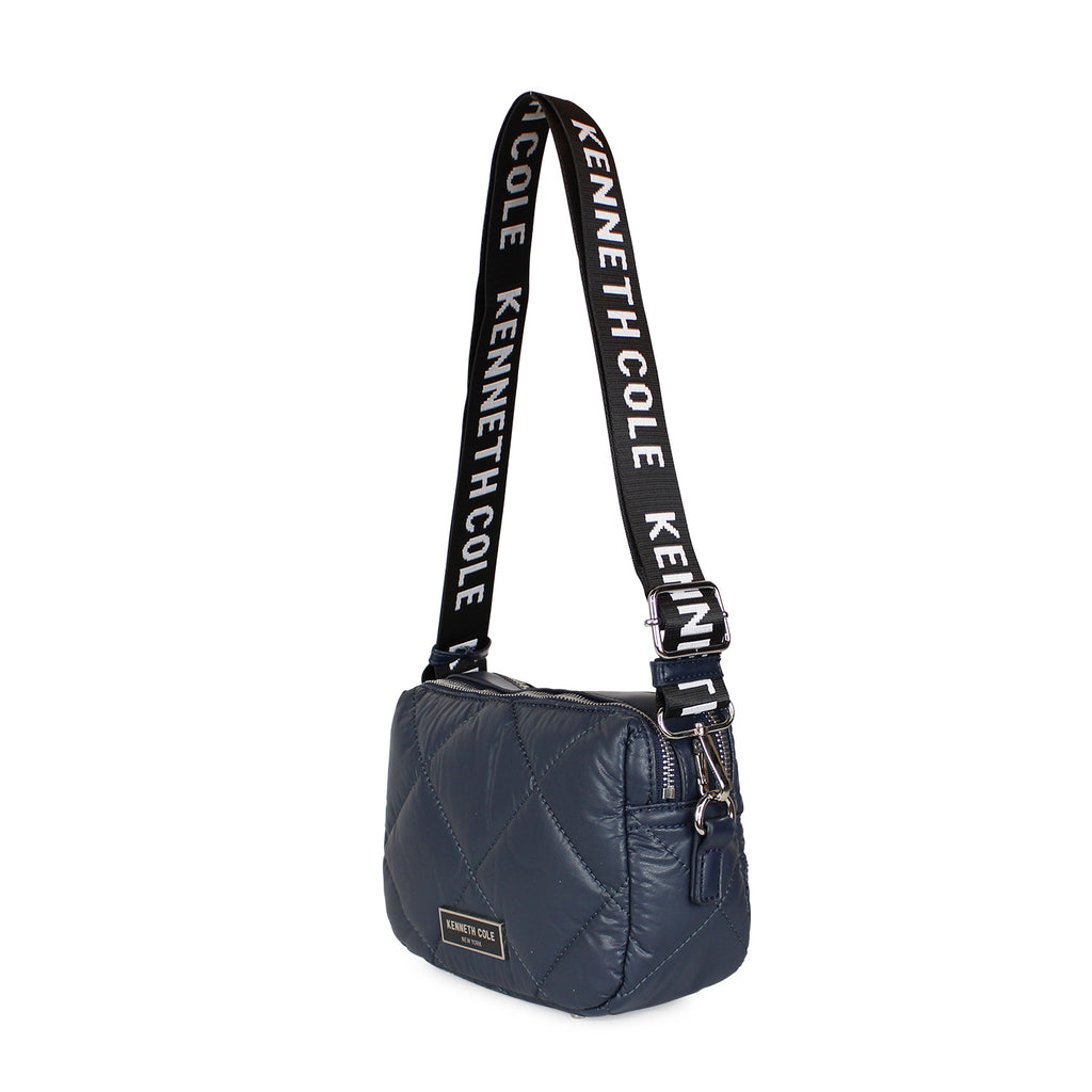 Cartera acolchada Peyton azul