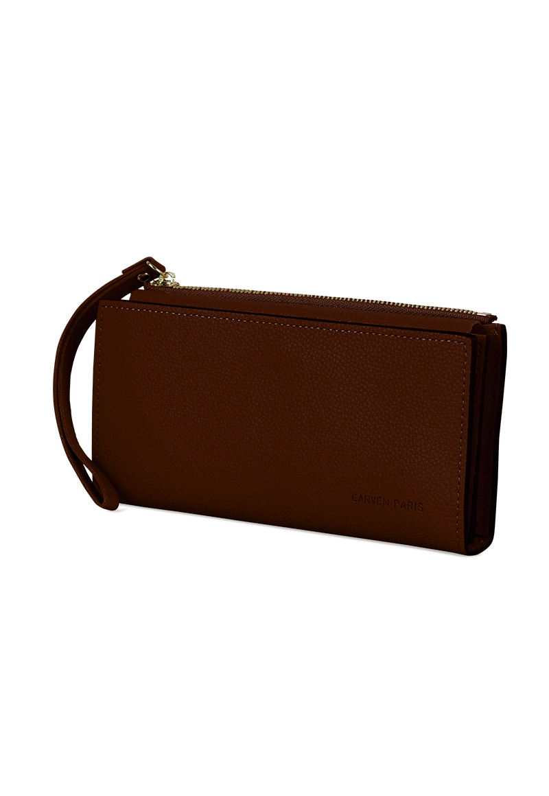 Billetera mujer Delia café Carven