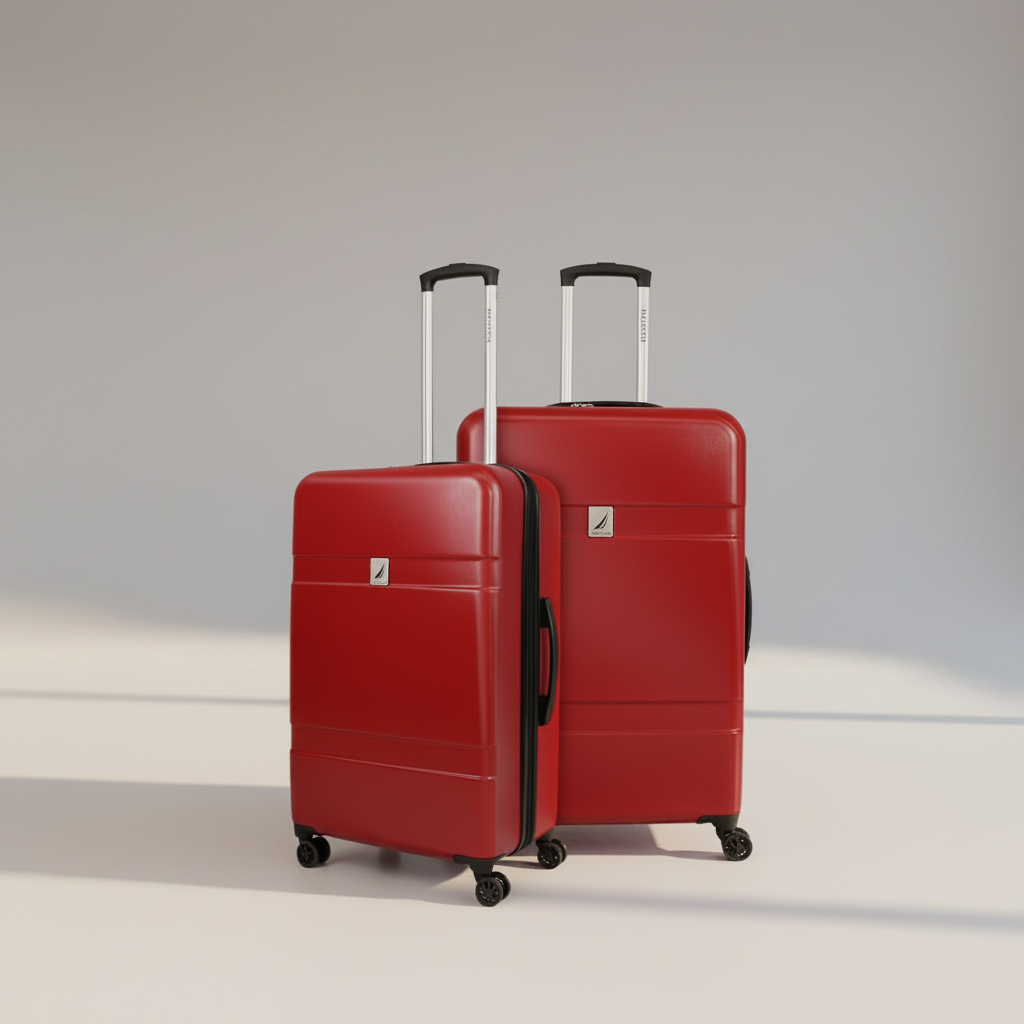 Pack 2 maletas M+L Bora rojo