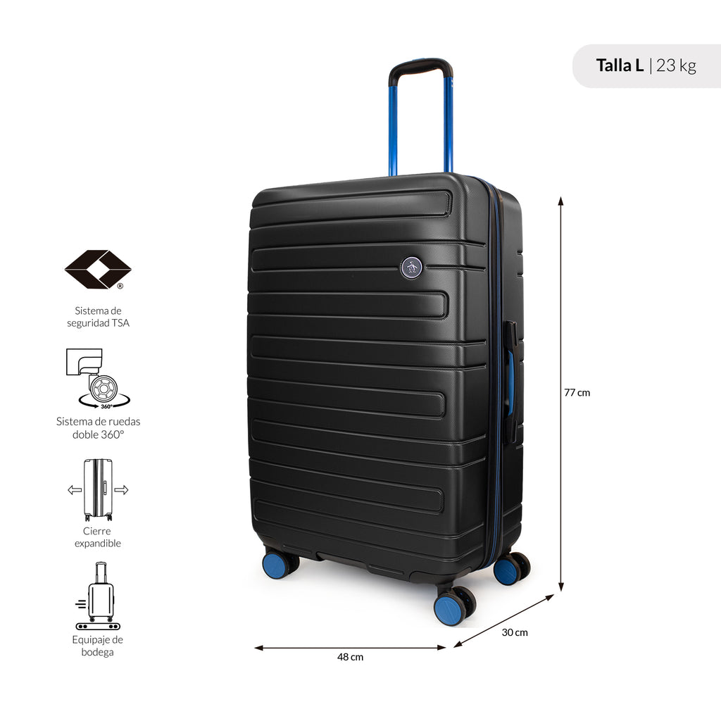 Pack 2 maletas S+L Milan negro