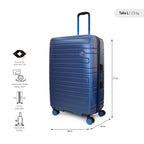 Pack 2 maletas M+L Milan azul