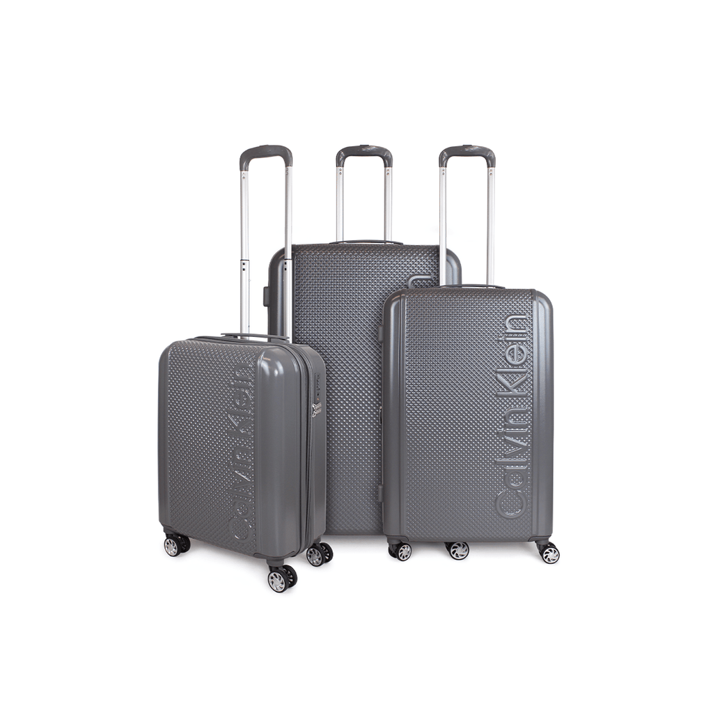 Set 3 maletas S+M+L Rome gris oscuro