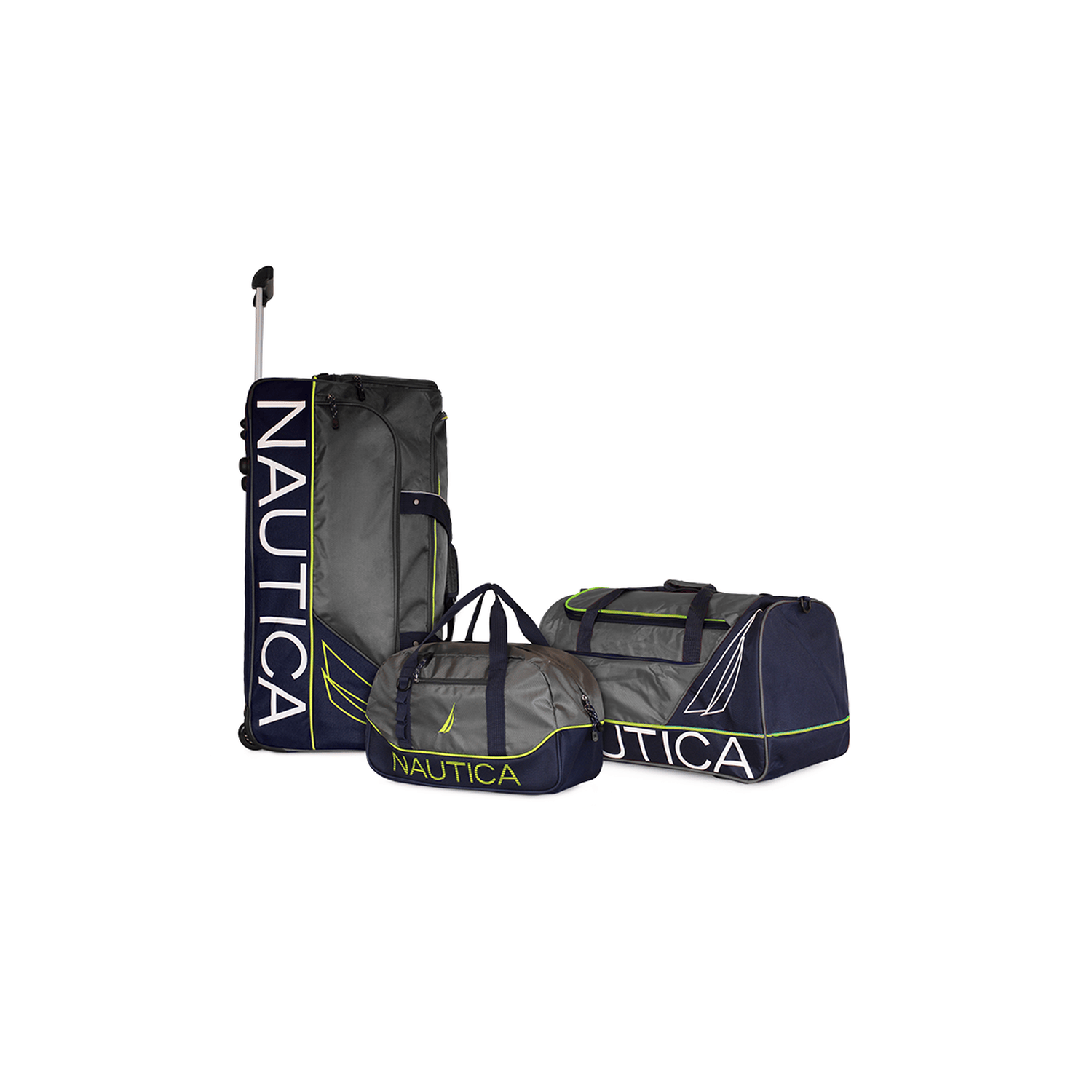 Set 3 bolsos de viaje Mannar gris