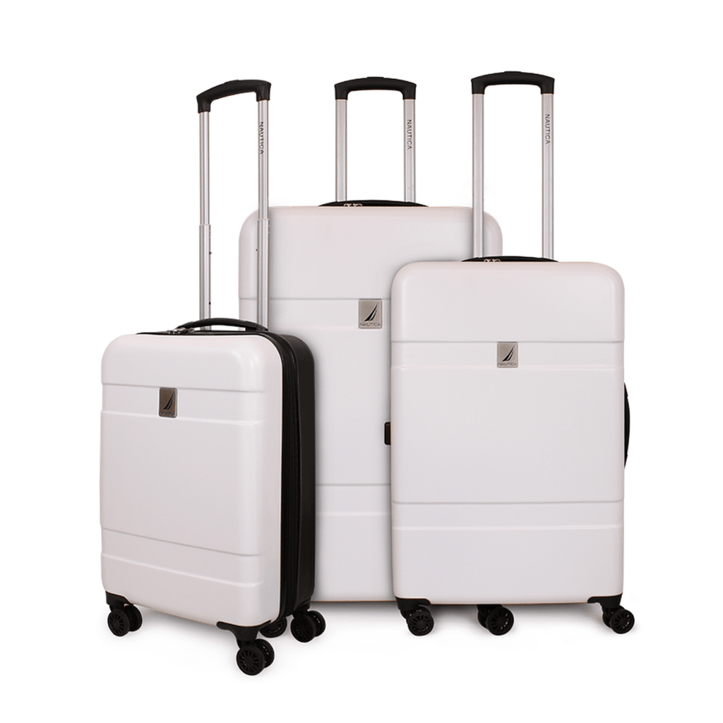 Set 3 maletas S+M+L Bora blanco