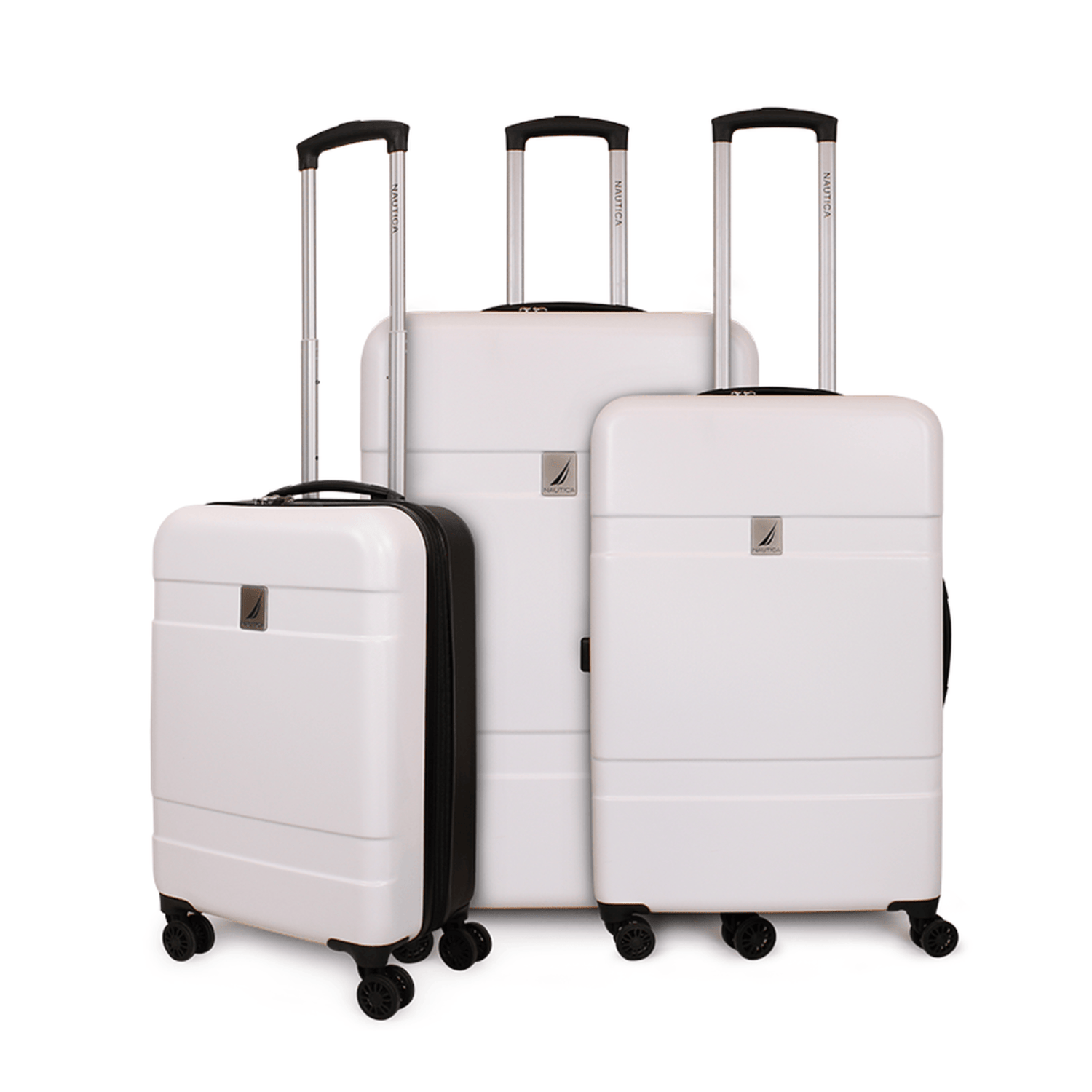 Set 3 maletas S+M+L Bora blanco