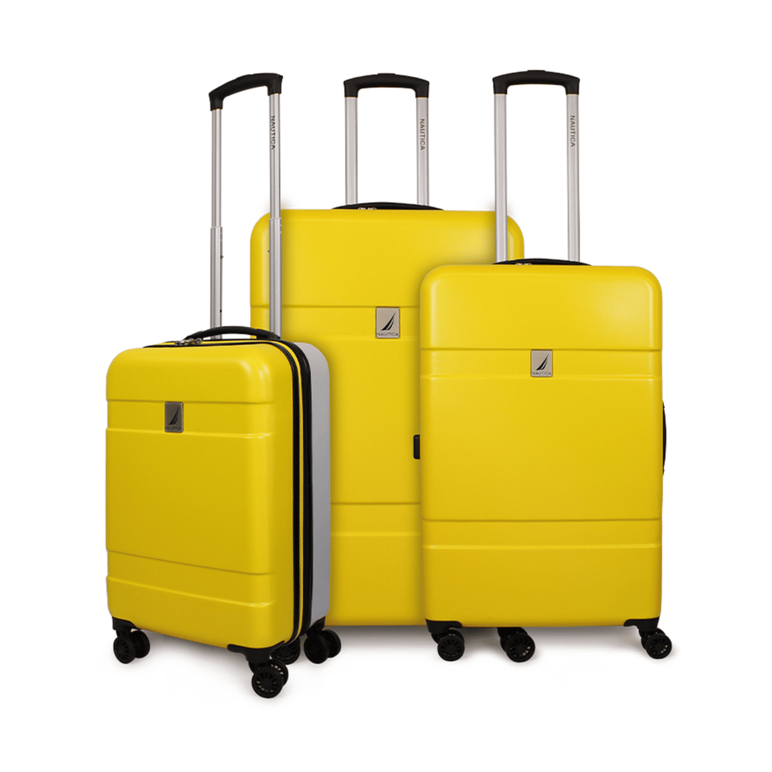 Set 3 maletas S+M+L Bora amarillo