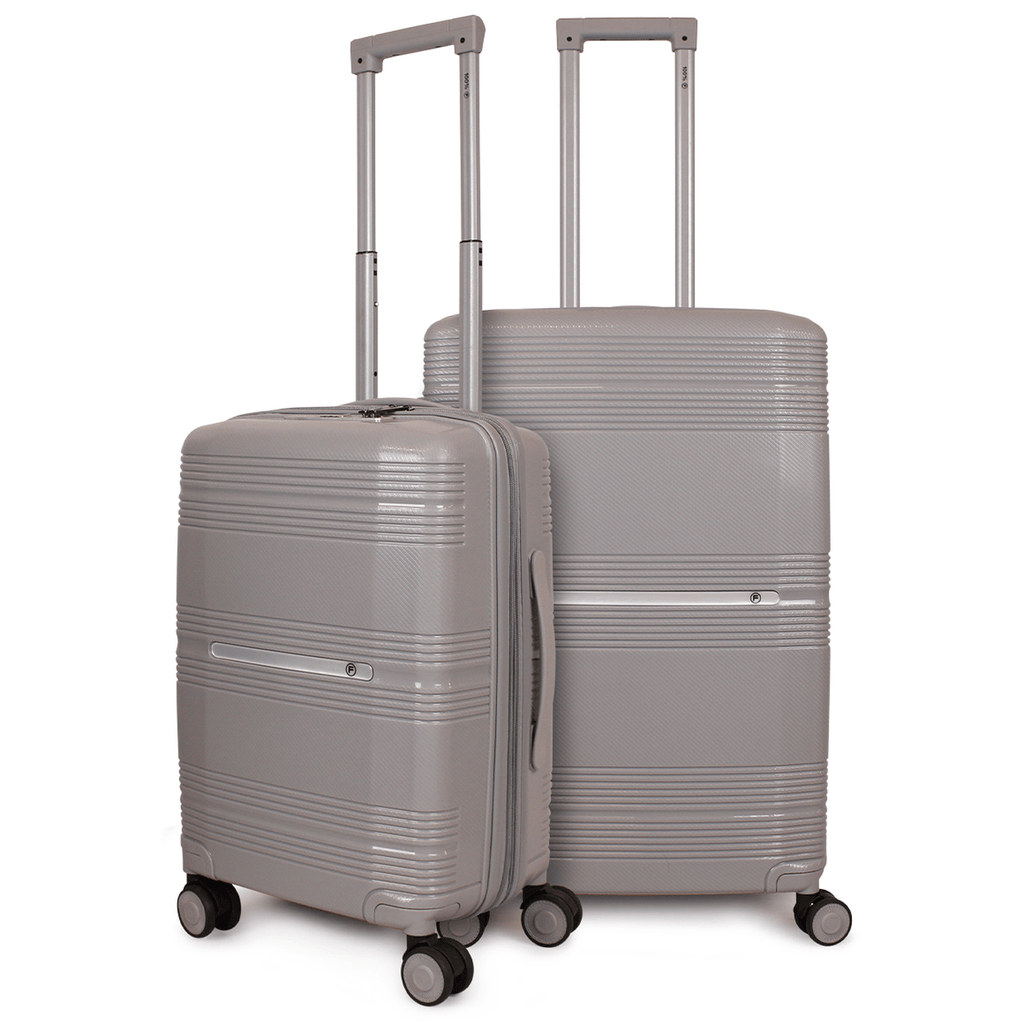 Pack 2 maletas S+M Chic gris