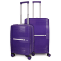 Pack 2 maletas S+M Chic morado