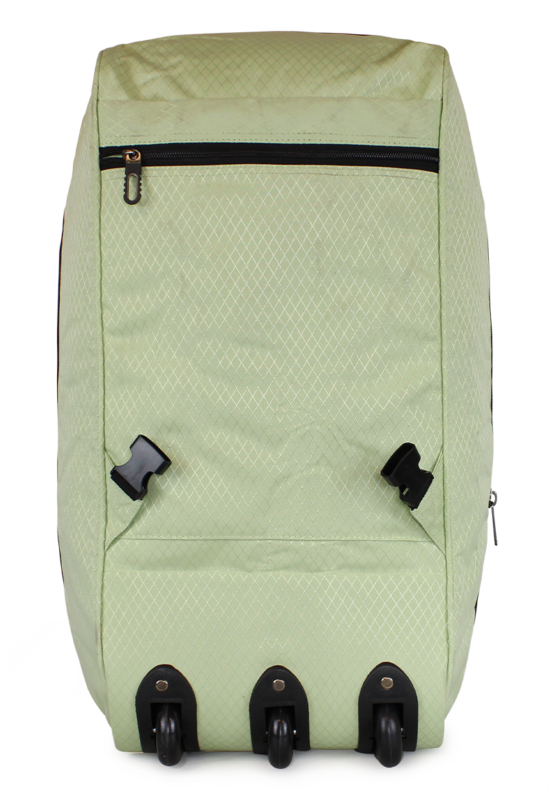 Bolso tipo Mochila con ruedas + Candado Challenger verde