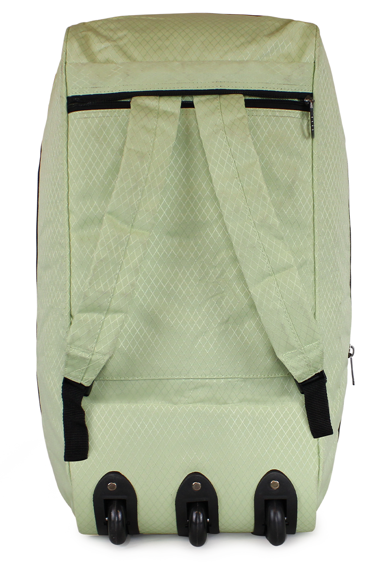Bolso tipo Mochila con ruedas + Candado Challenger verde
