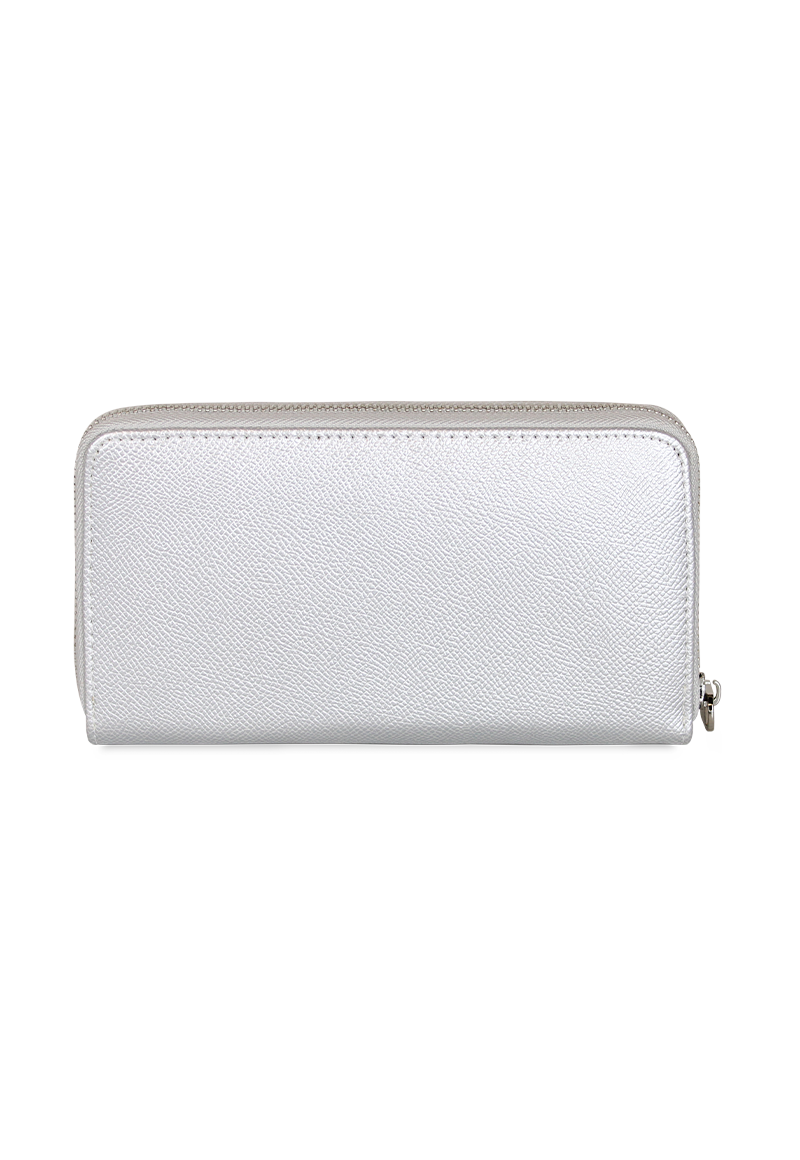 Billetera mujer Bessie plateada Kenneth Cole
