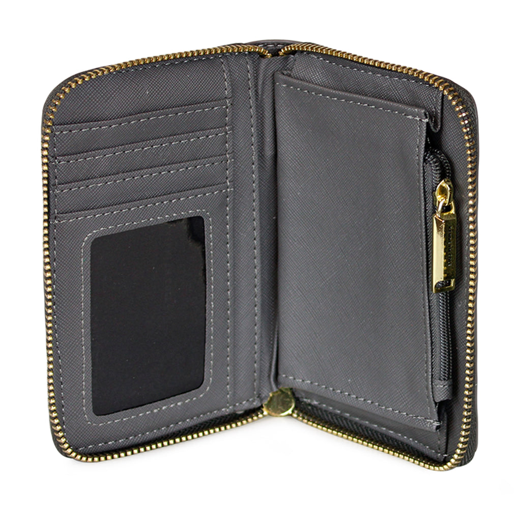 Cartera Tempo + Billetera Trifold gris