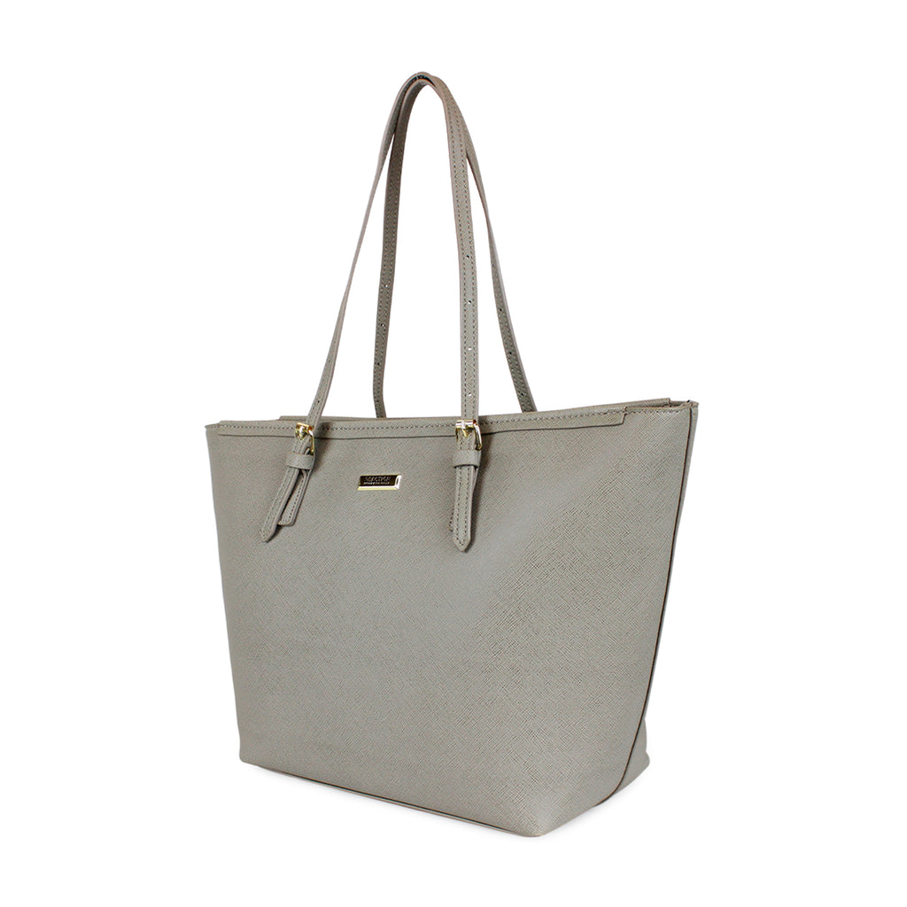 Cartera Tempo + Billetera Trifold gris