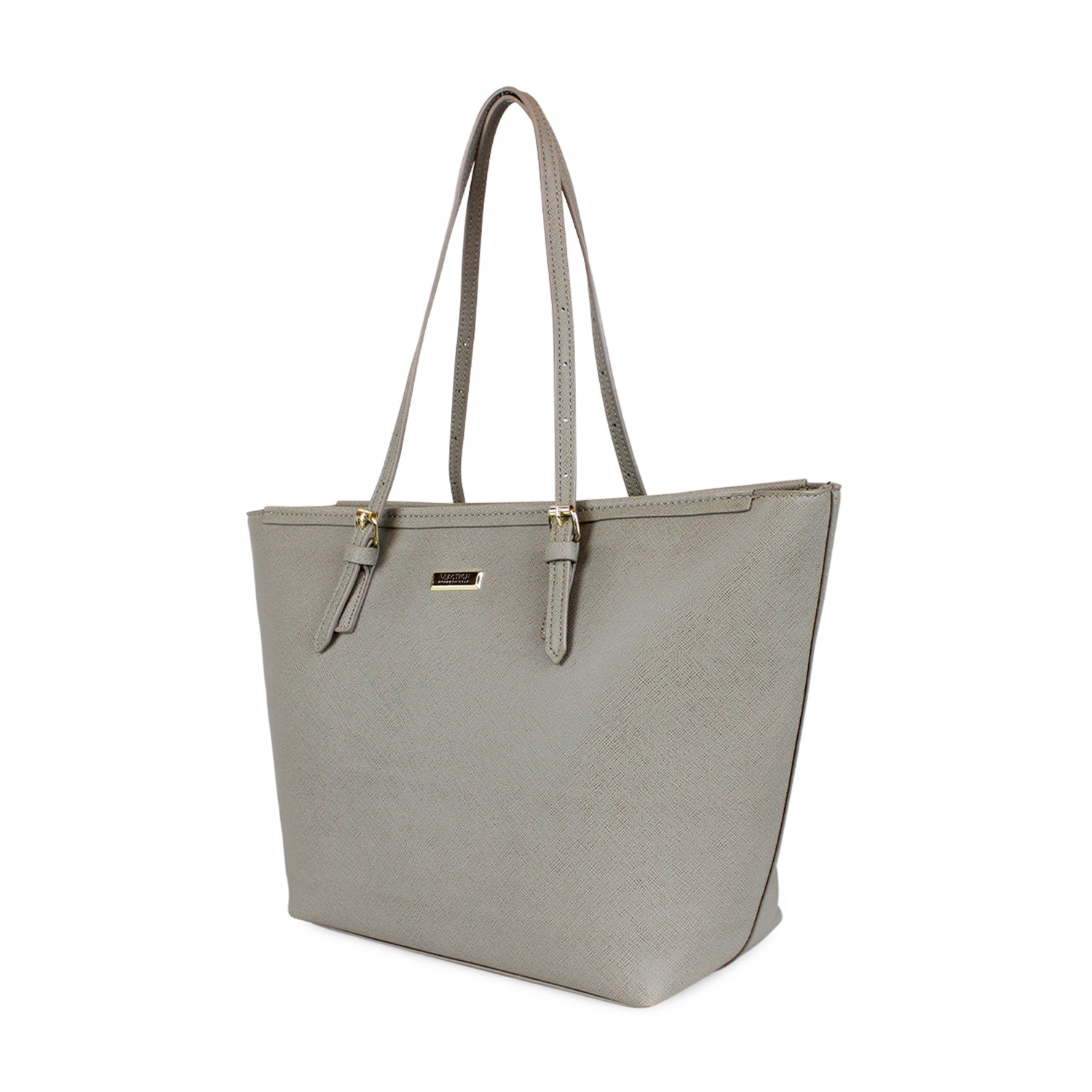 Cartera Tempo + Billetera Trifold gris