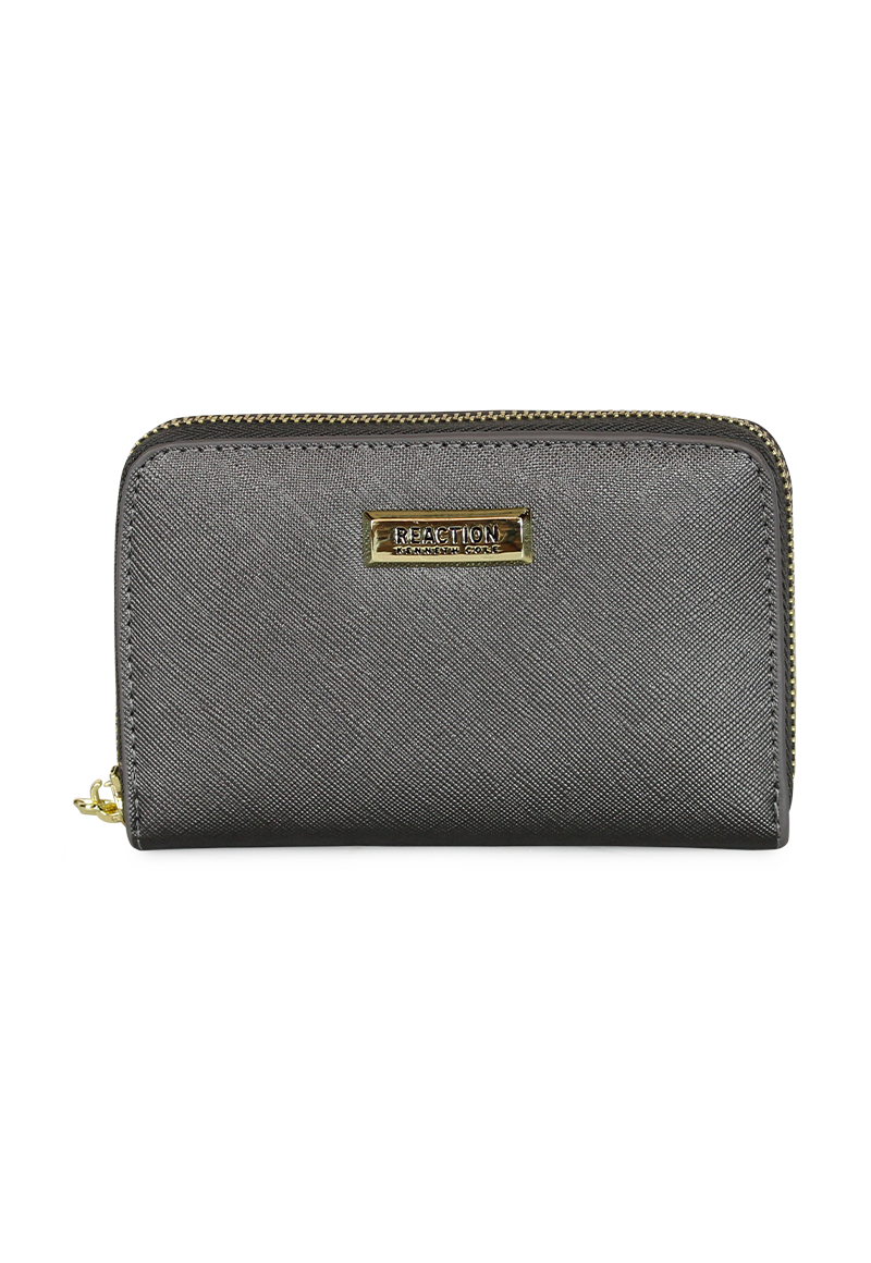 Billetera mujer Trifold gris Kenneth Cole