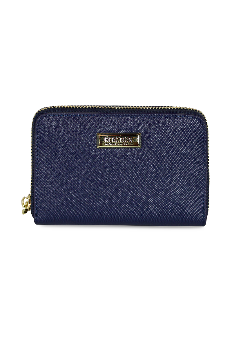 Billetera mujer Trifold azul Kenneth Cole
